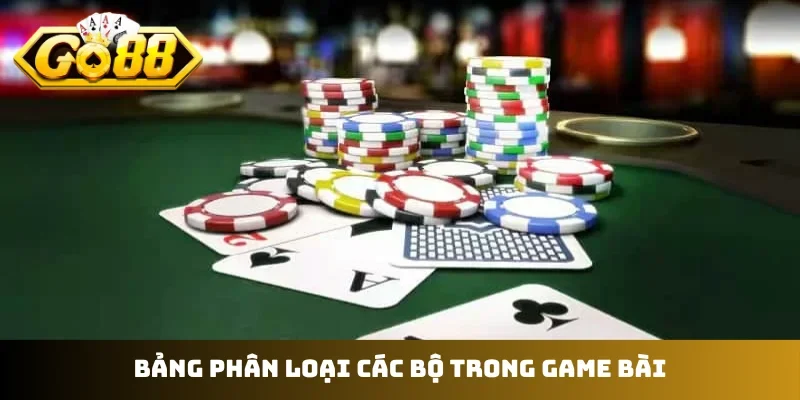 Bảng phân loại các bộ trong game bài