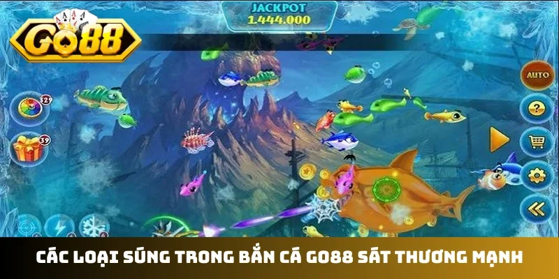 Các loại súng trong bắn cá GO88 sát thương mạnh