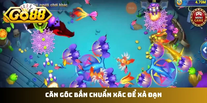 Căn góc bắn chuẩn xác để xả đạn