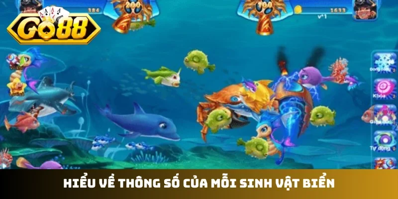 Hiểu về thông số của mỗi sinh vật biển