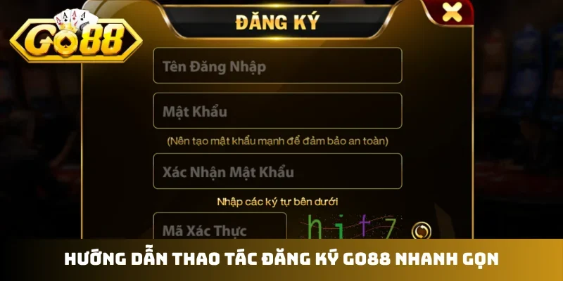 Hướng dẫn thao tác đăng ký GO88 nhanh gọn