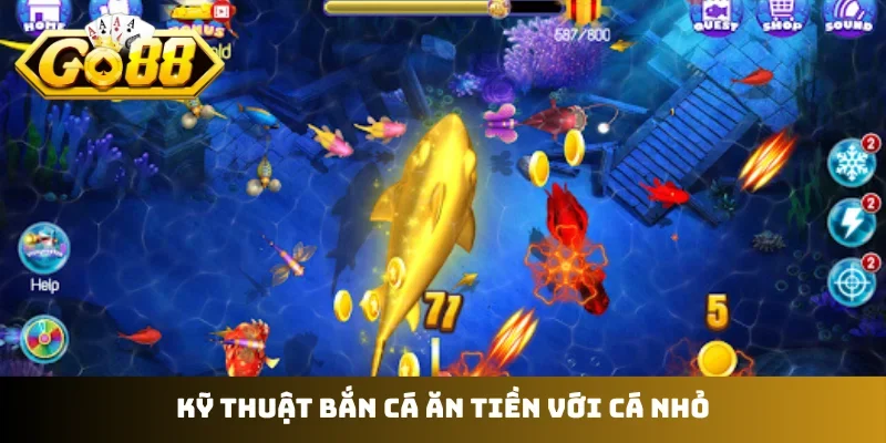 Kỹ thuật bắn cá ăn tiền với cá nhỏ
